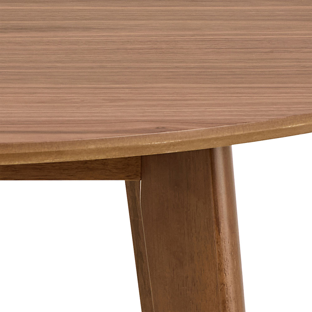 Florence Roxby 4 Seater Round Dining Table Walnut Image 6