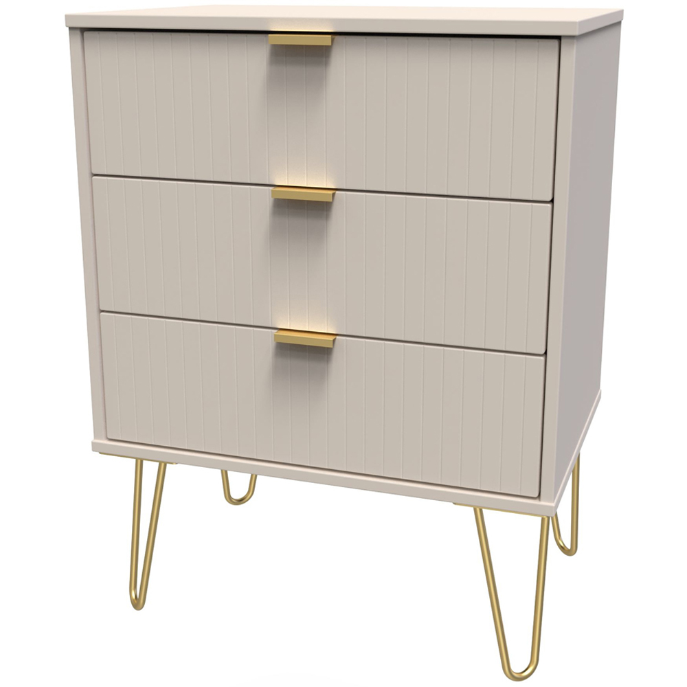 Crowndale Linear 3 Drawer Kashmir Matt Chest of Drawers Ready Assembled Image 2