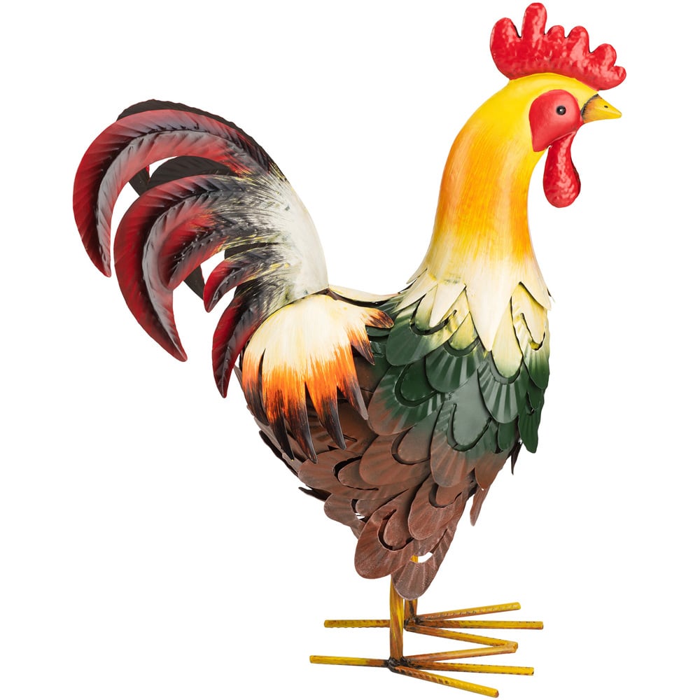 Garden Gear Cockerel Metal Ornament Image 3