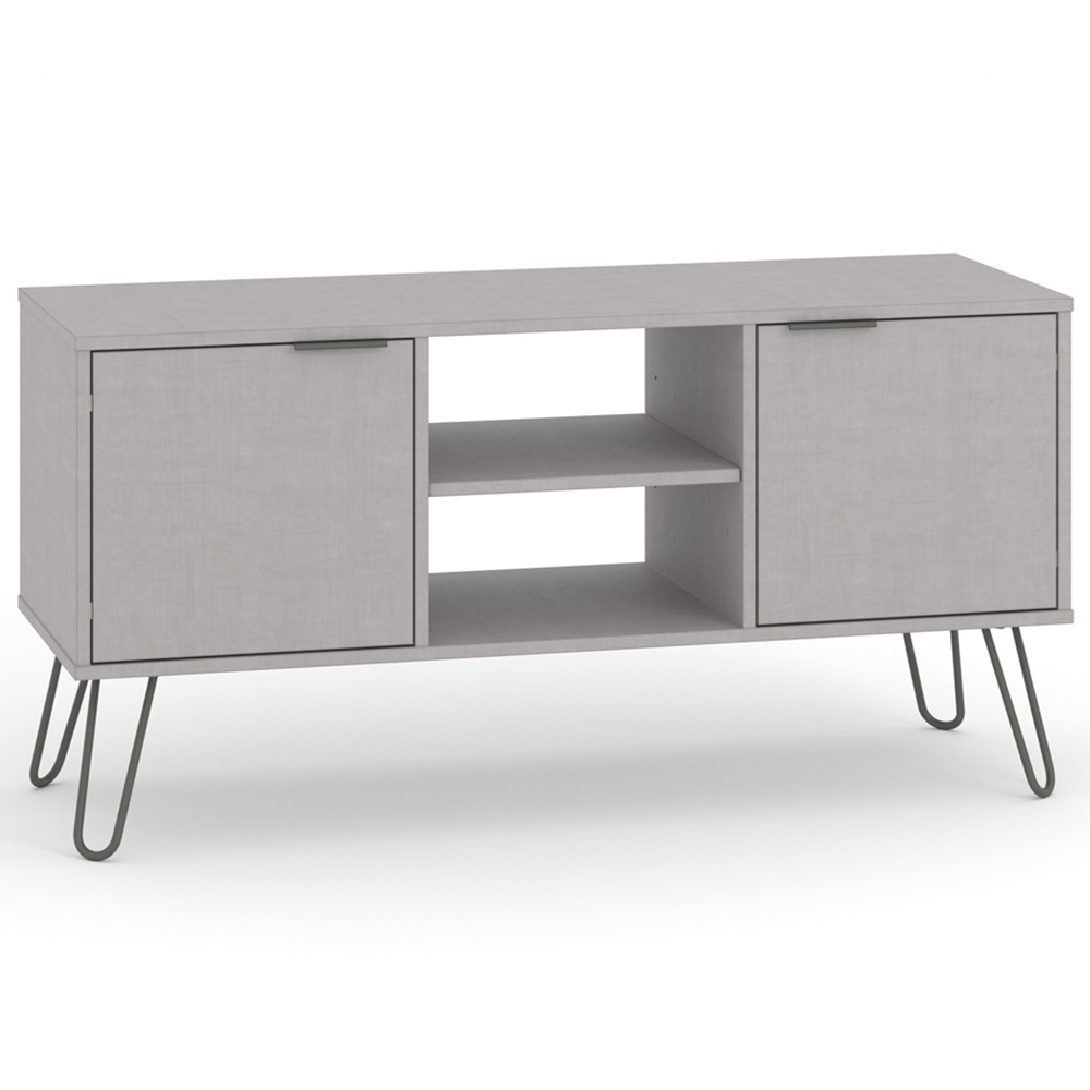 Augusta 2 Door Grey Flat Screen TV Unit Image 3