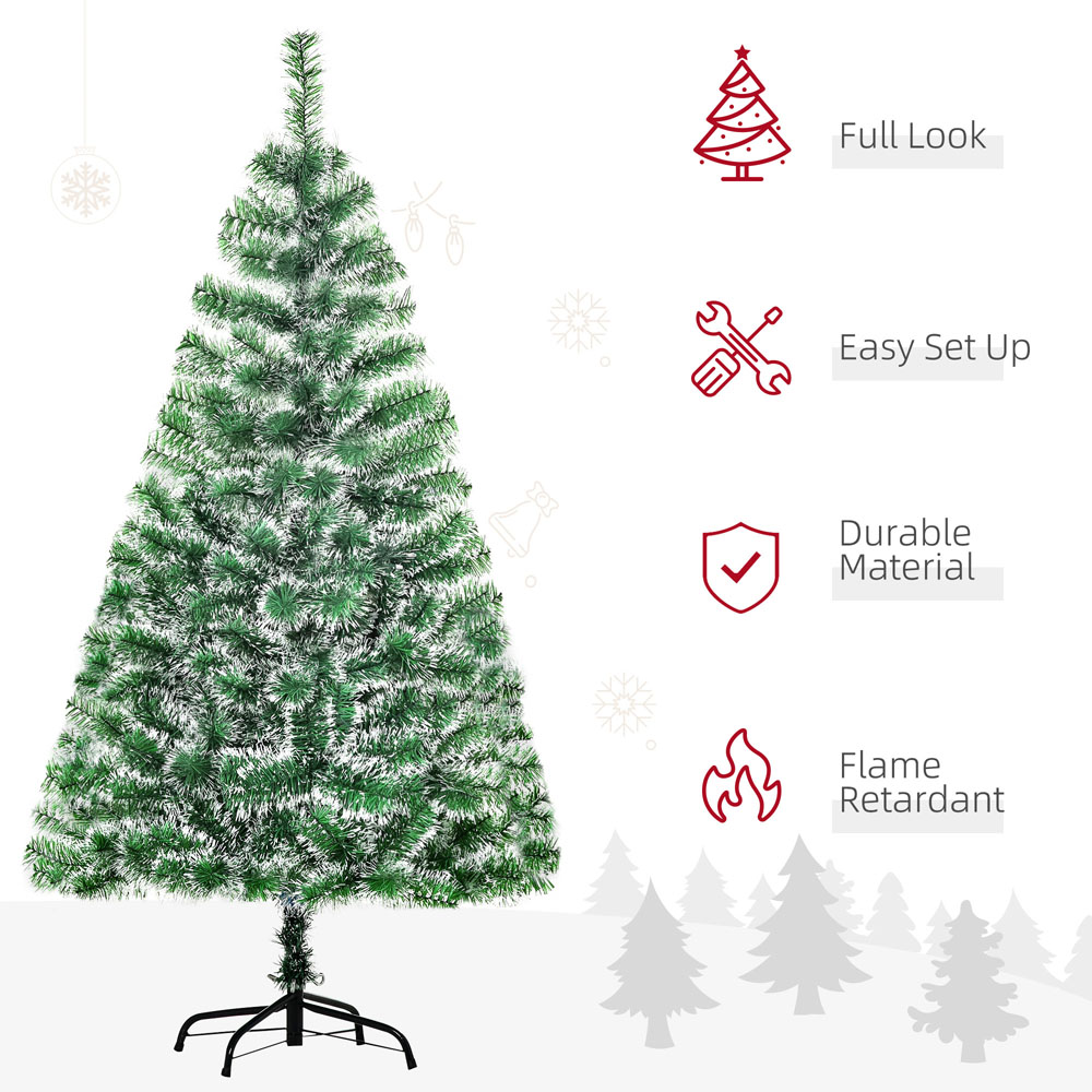 Everglow Full Bodied Green Artificial Pine Christmas Tree 4.9ft Image 5