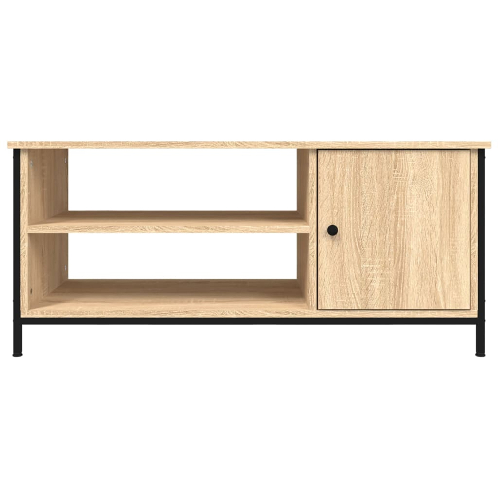 vidaXL Single Door 2 Shelf Sonoma Oak TV Cabinet Image 5
