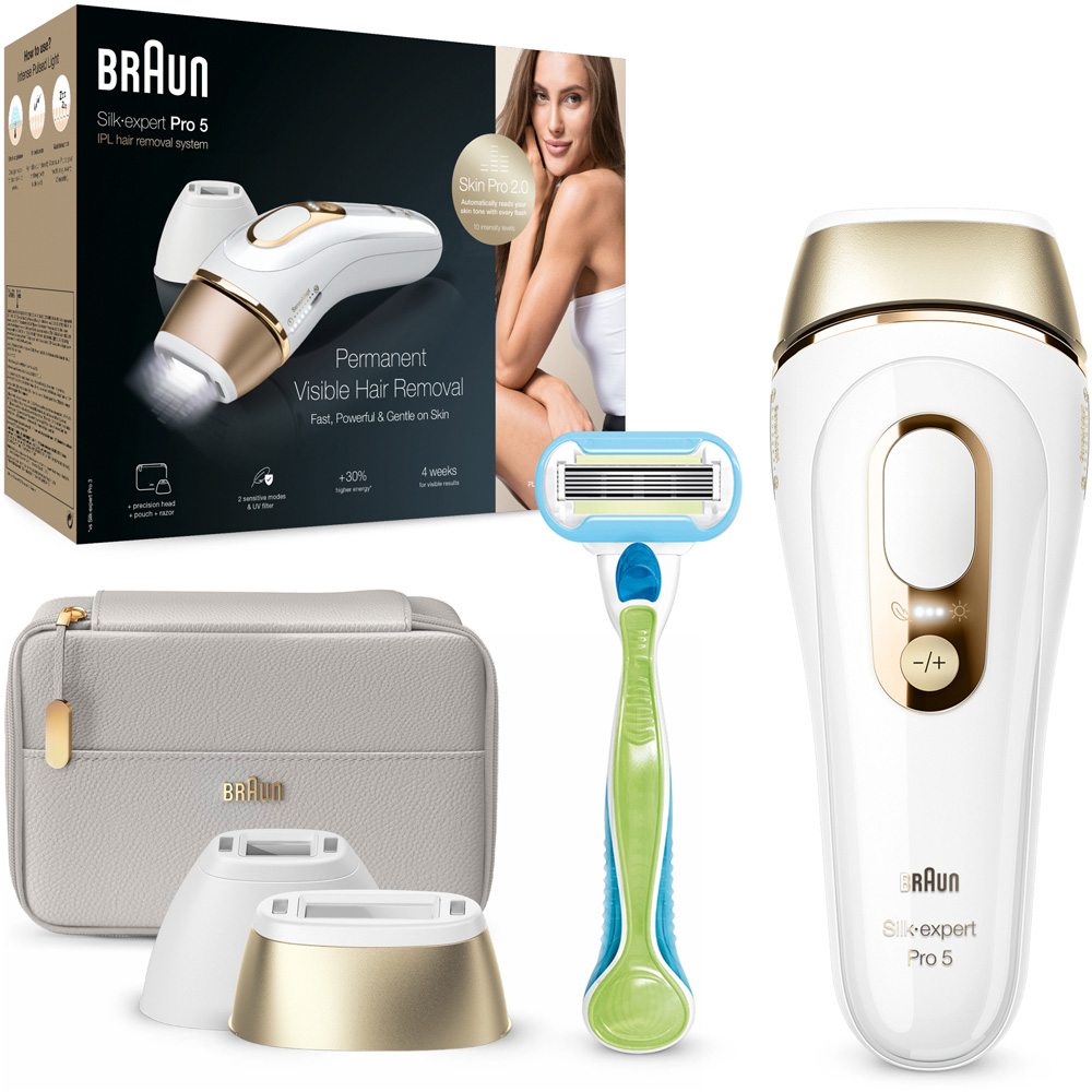 Braun PL5124 Silk-Expert Pro 5 IPL Hair Removal Device Gold Image 3