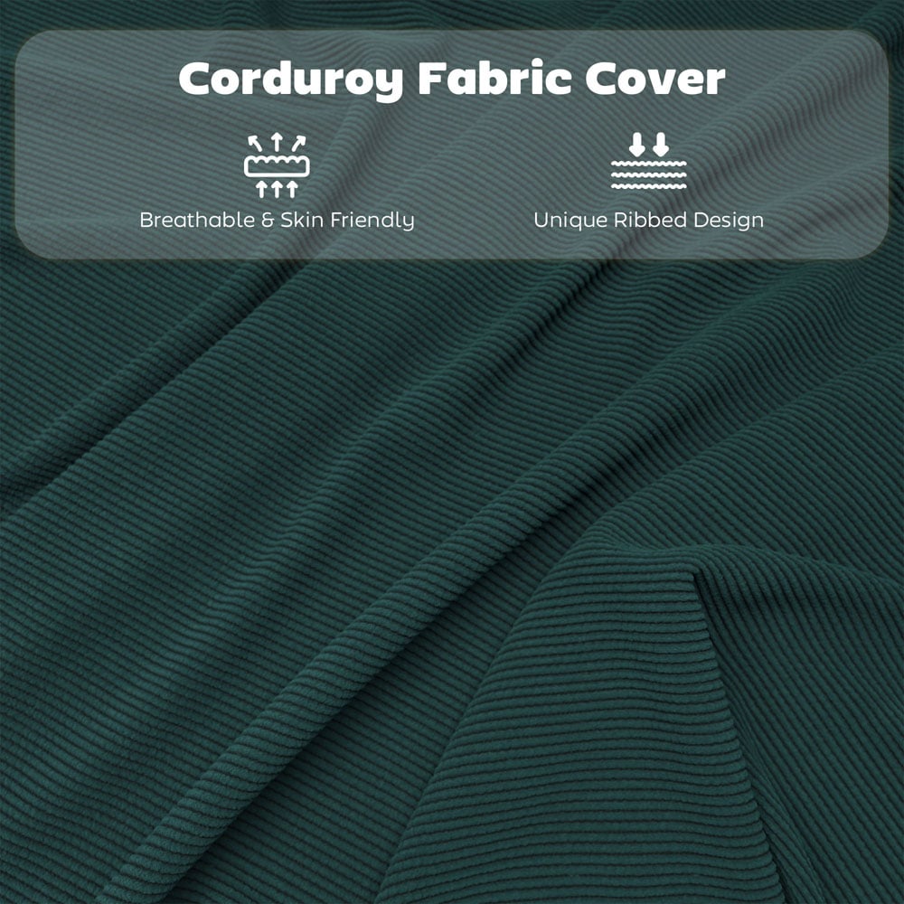 HOMCOM Set of 4 Teal Steel Frame Foldable Chair with Cushioned Seat Image 7