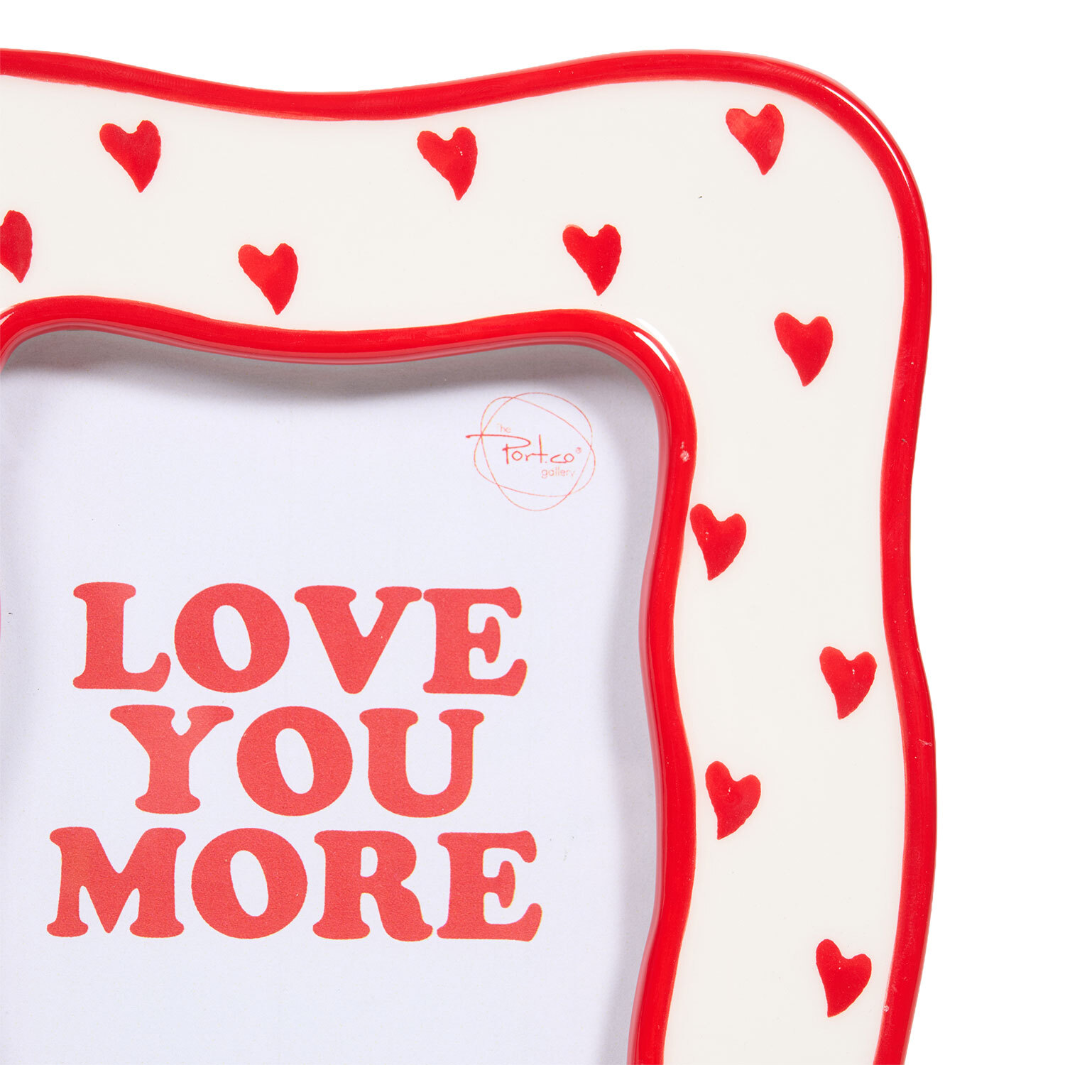 Ceramic Heart Photo Frame Red Image 5