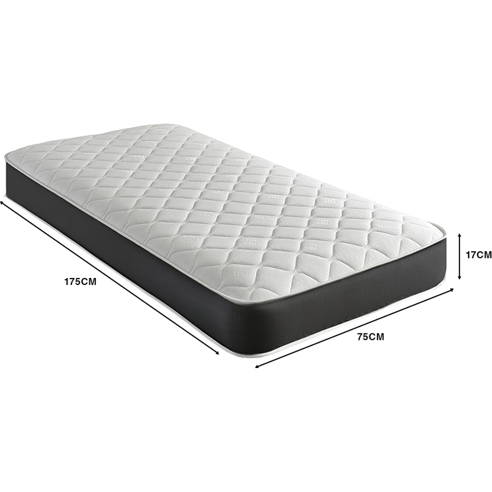 Starlight Beds Eclipse Shorty Memory Foam and Open Coil Spring Hybrid Mattress Image 5