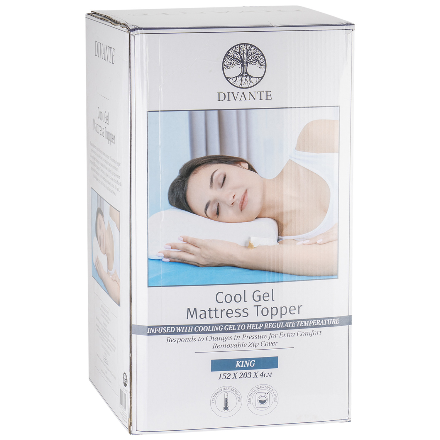 Divante King Size Cool Gel Mattress Topper Image