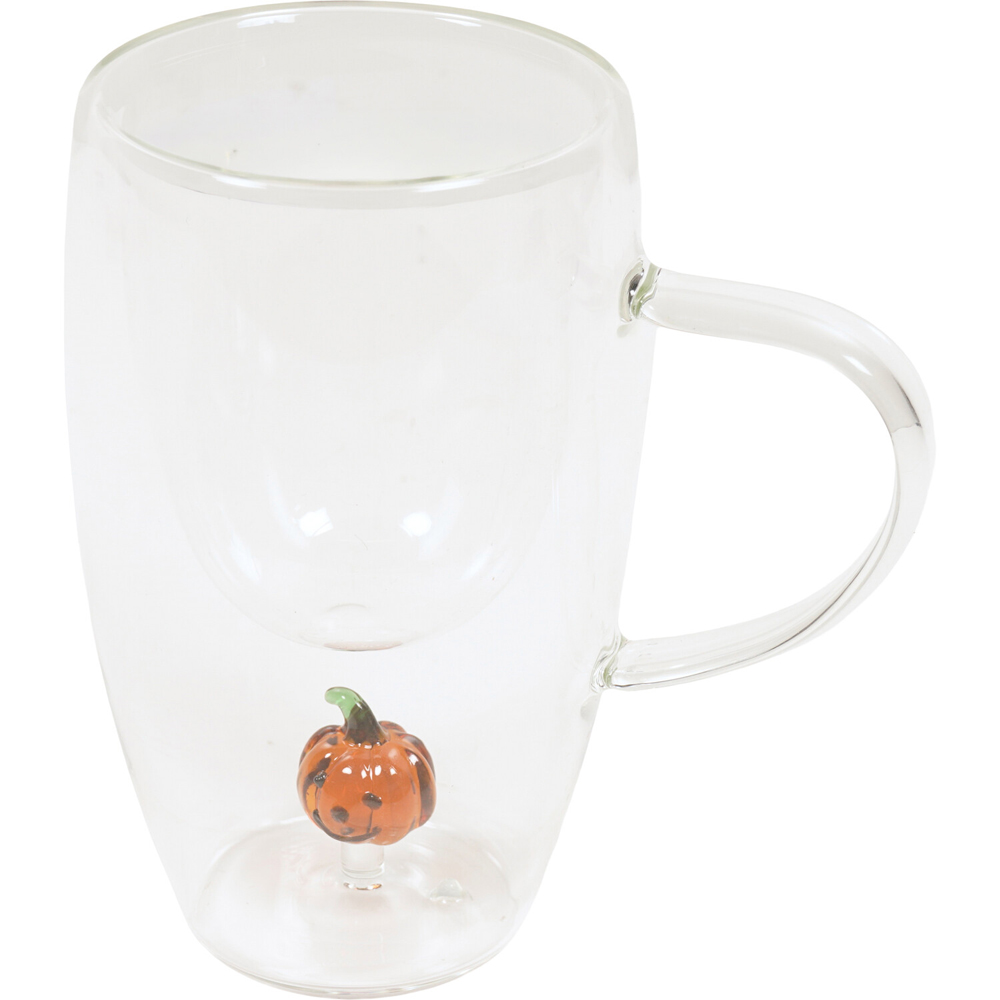 Double Wall Icon Glass Mug with Handle Image 8