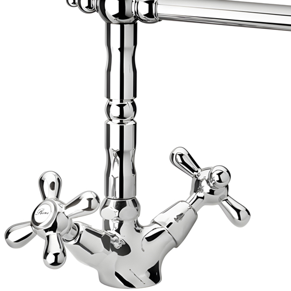 Piralla Baroq Chrome Mono Twin Cross Handles Image 2