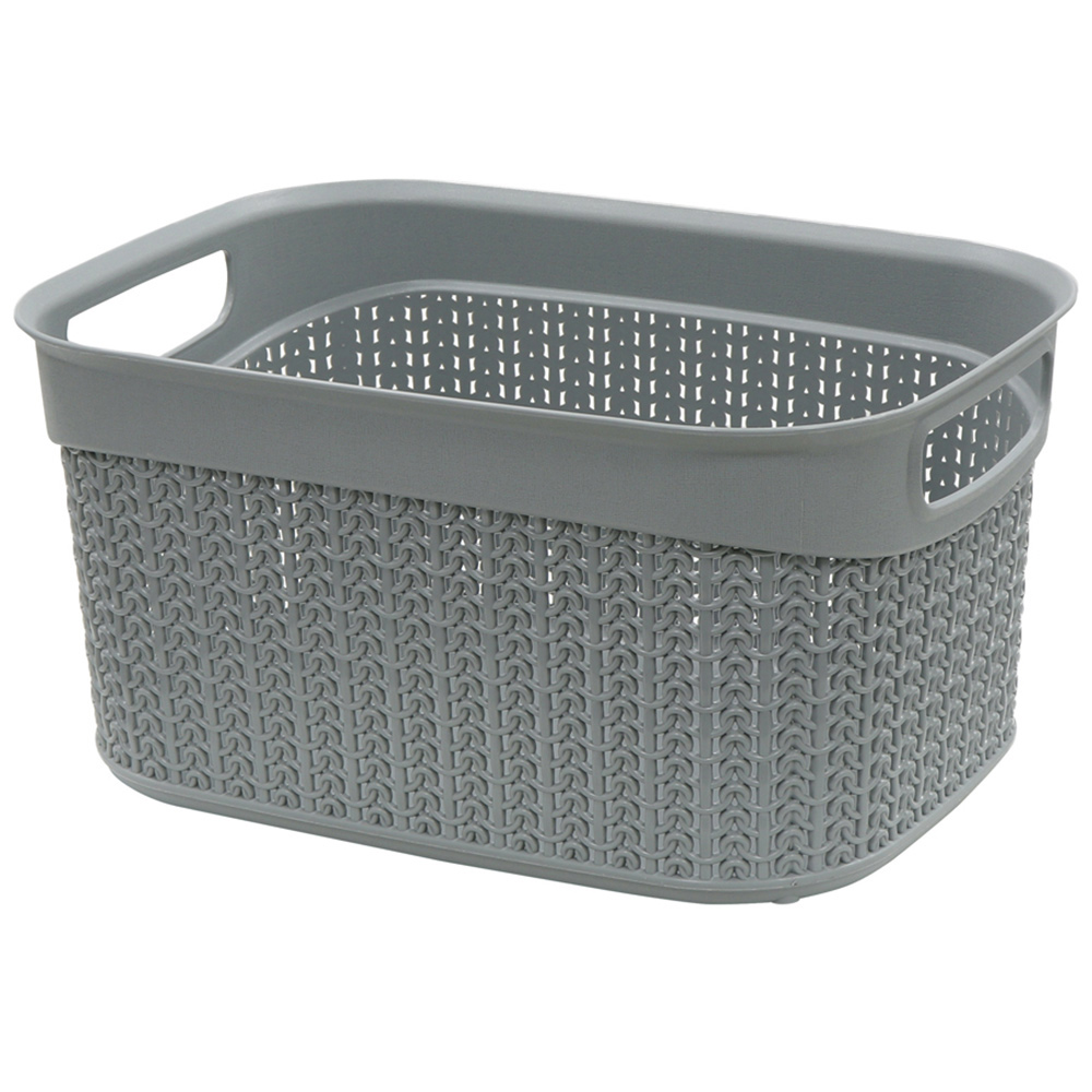 JVL Loop 9L Grey Storage Basket Image 1
