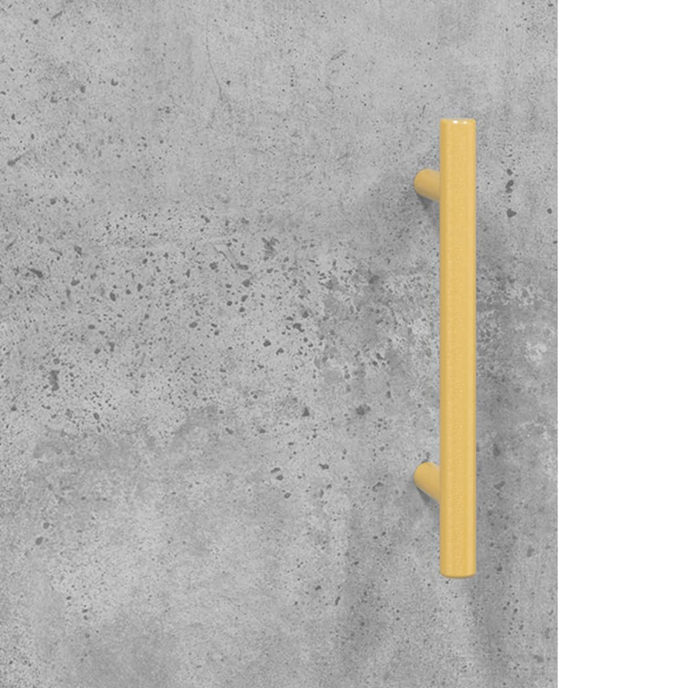 vidaXL 2 Door Computer Desk Concrete Grey Image 8