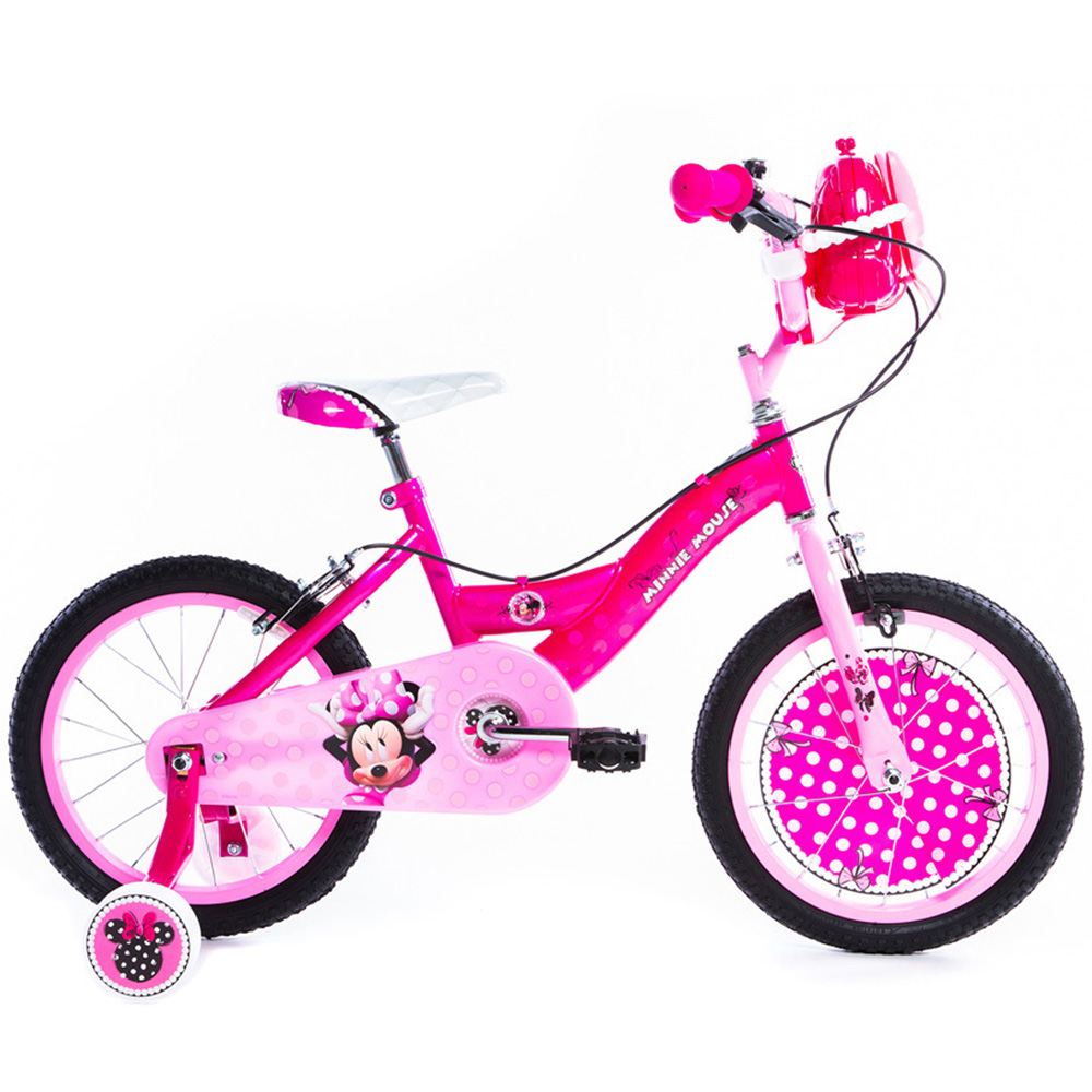 Huffy Disney 16 inch Pink and White Minnie Mouse Children's Bike Image 2