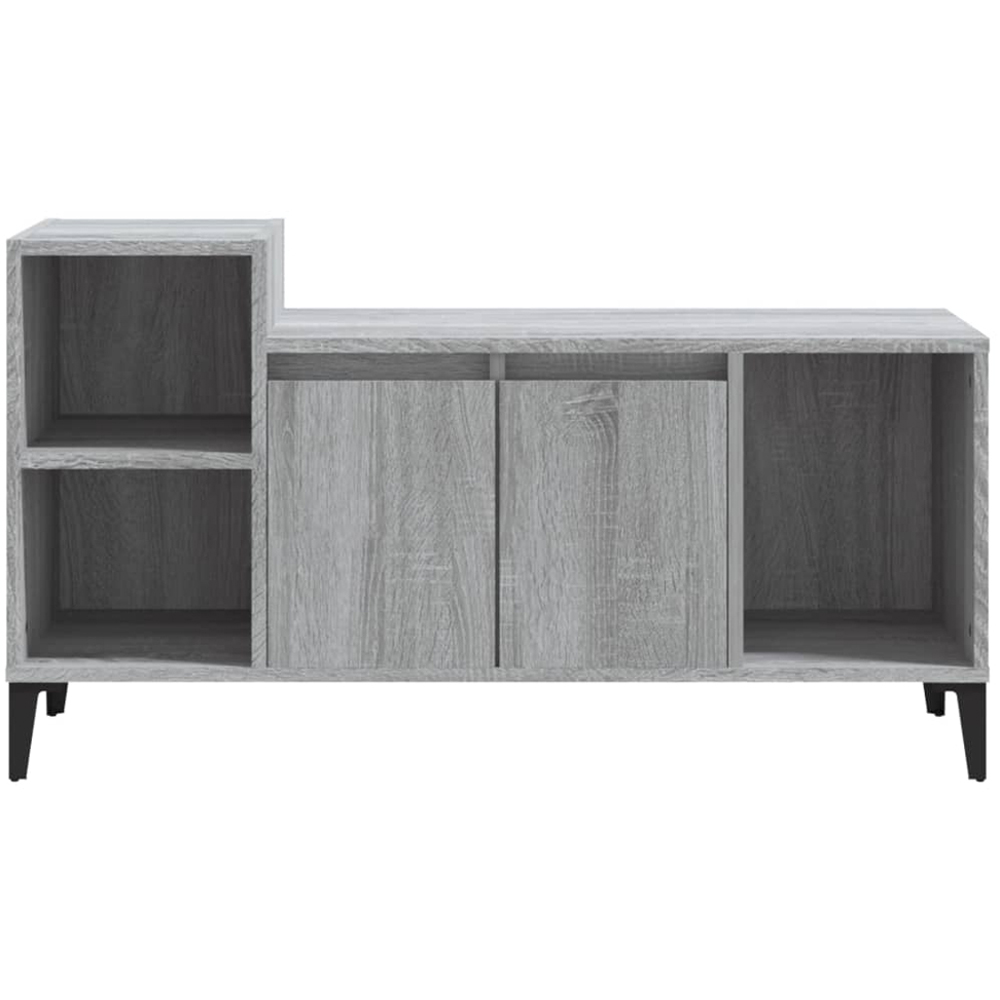 vidaXL 2 Door 3 Shelf Grey Sonoma TV Cabinet Image 4