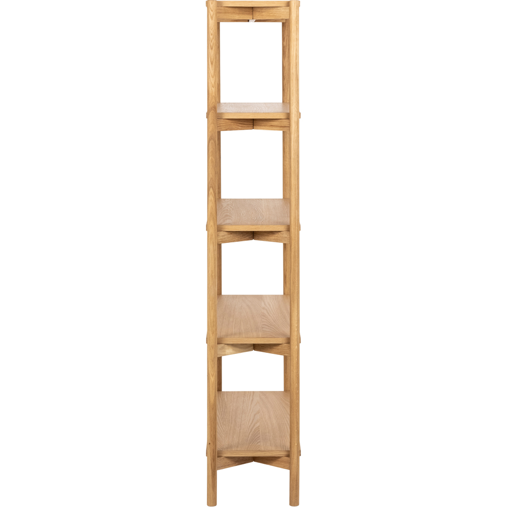 Florence Braidwood 4 Shelf Oak Bookcase Image 3