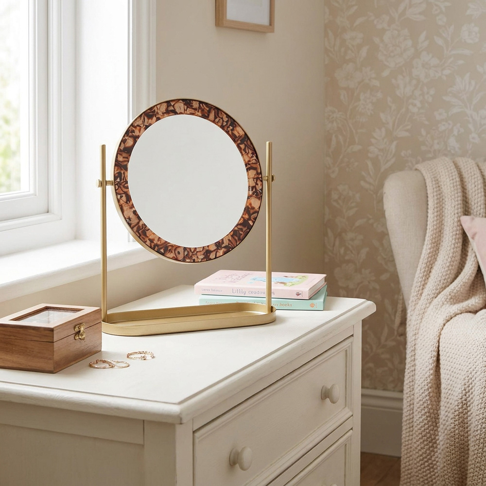 Tortoiseshell Desktop Mirror Image 5