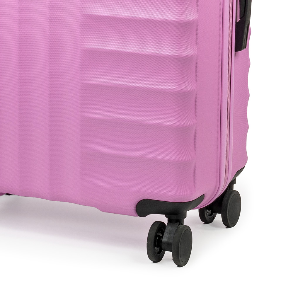 Pierre Cardin Large Pink Trolley Suitcase Image 3