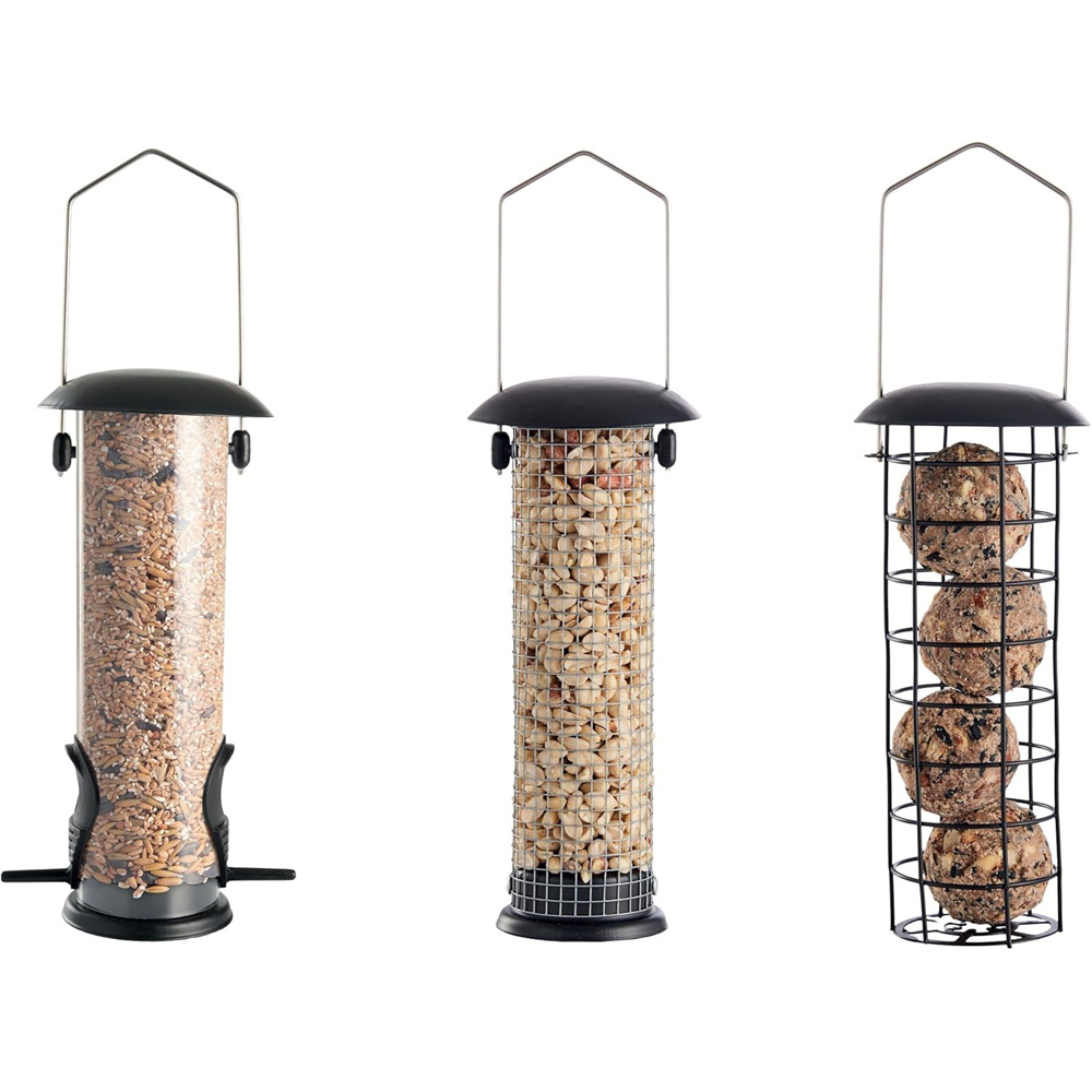 Thompson and Morgan Happy Beaks Metal Hanging Bird Feeder 3 Pack Image 4