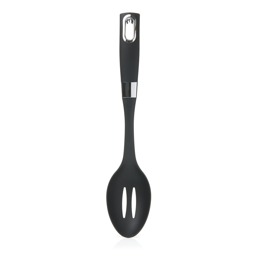 Wilko Black Slotted Spoon Image