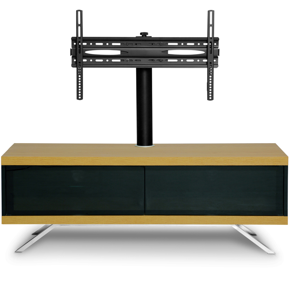 MDA Designs Tucana 1200 Hybrid 2 Drawer Oak Complete TV Cabinet Image 6