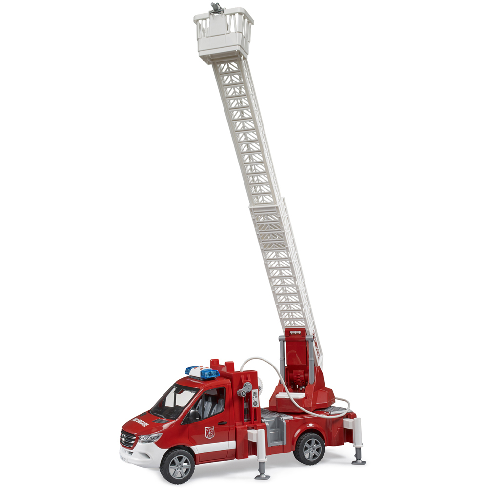 Bruder Kids MB Sprinter Fire Engine with Ladder Water Pump Playset Model Image 7
