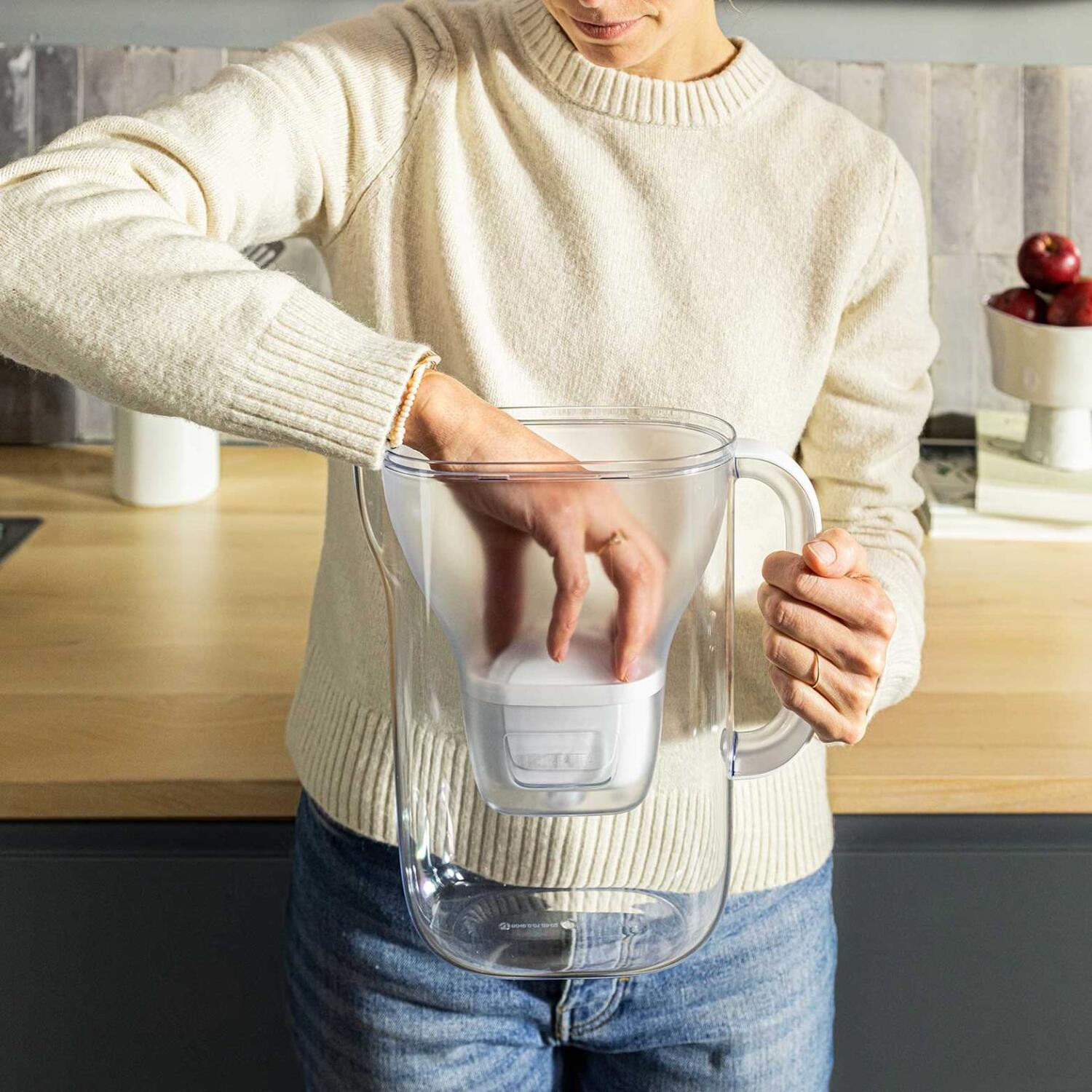 Brita Style Essential Water Filter Jug Sand Image 3
