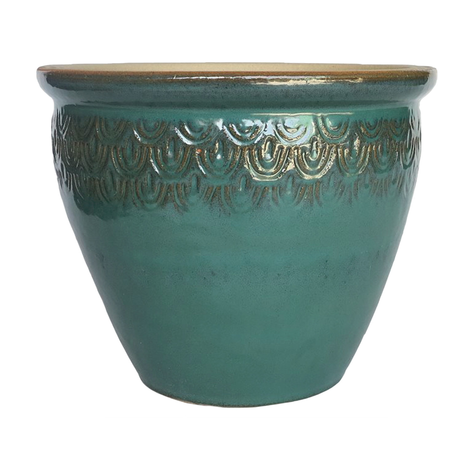 Luxor Collection Pot - Green / 17cm Image 5
