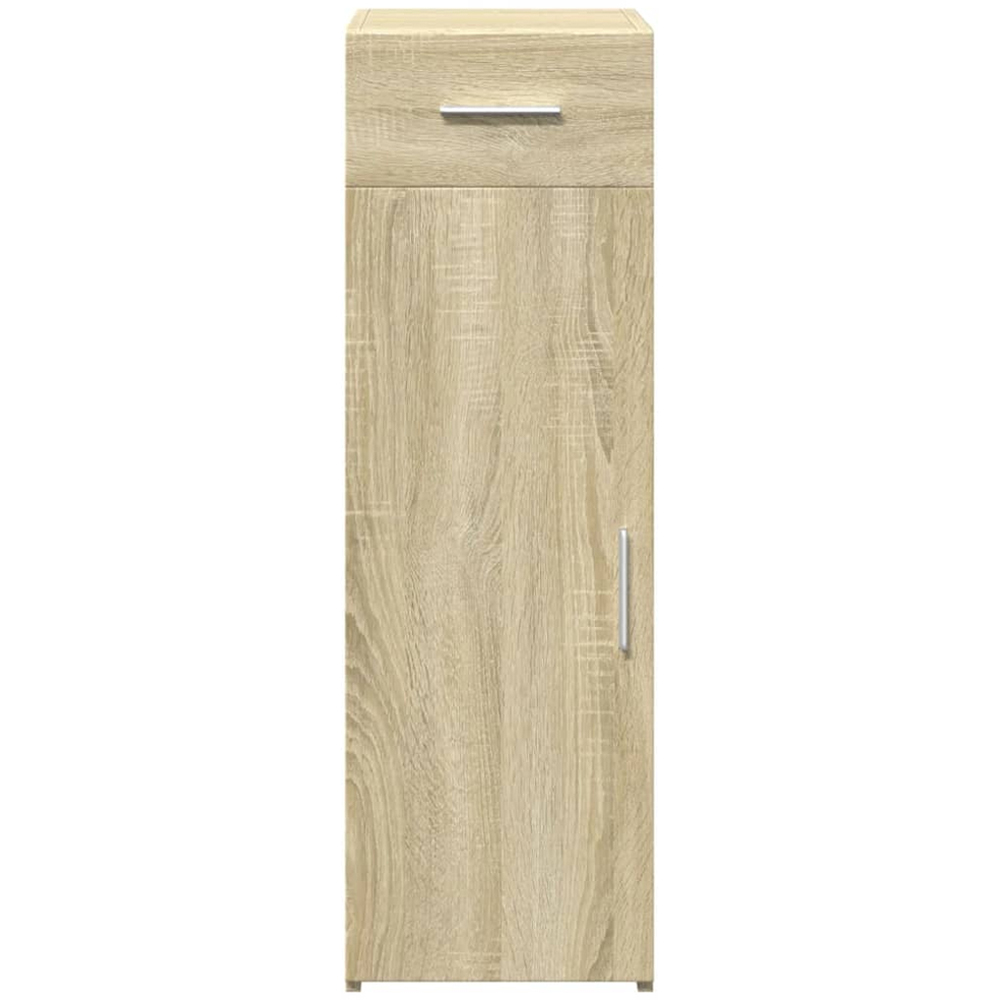 vidaXL Single Door Single Drawer Sonoma Oak Sideboard Image 4