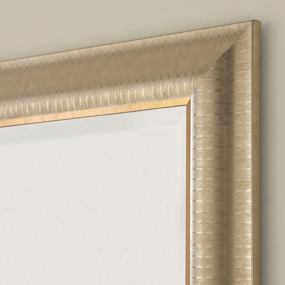 Yearn Gold Champagne Textured Wall Mirror 118 x 92cm Image 3