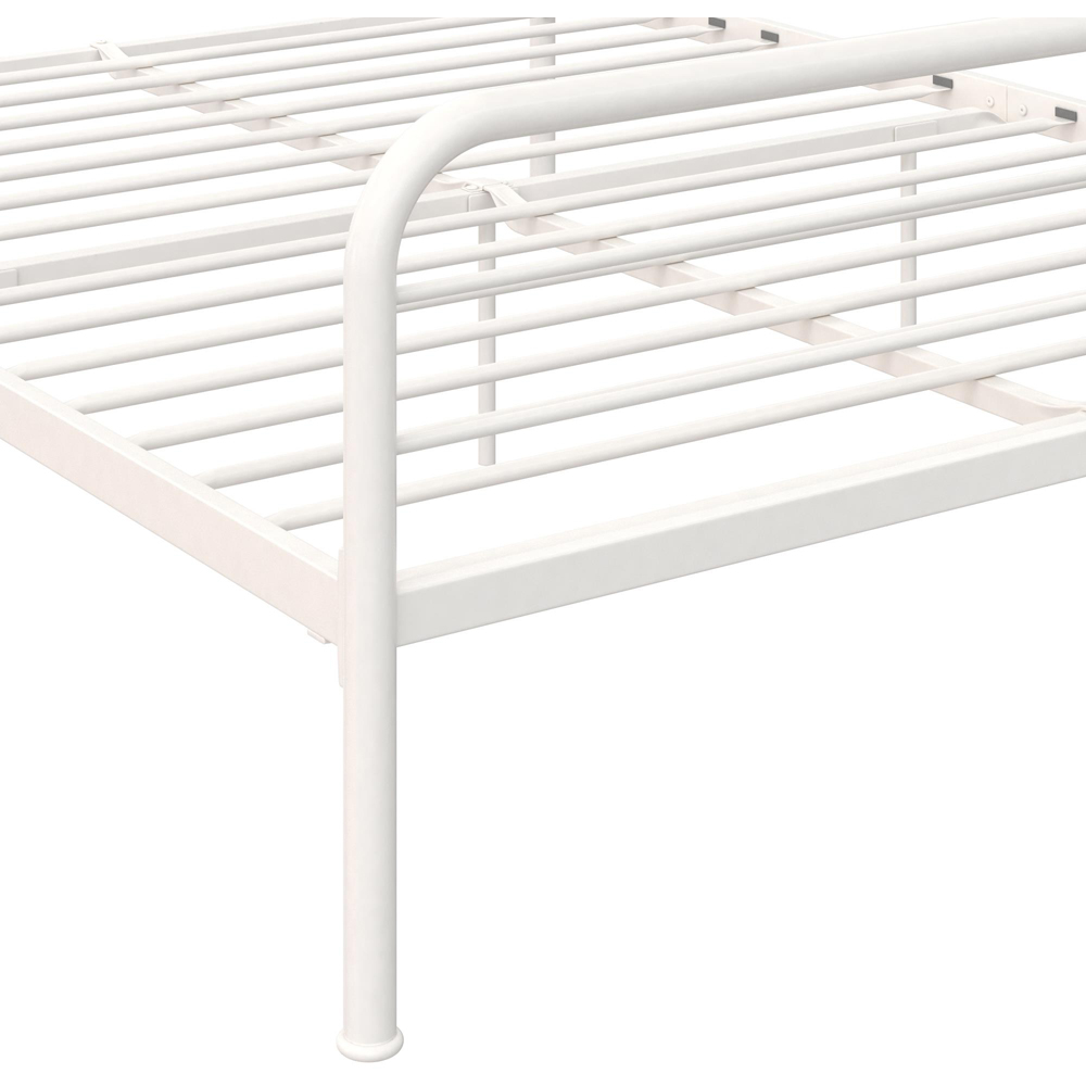 Dorel Millie Double White Metal Bed Frame Image 5