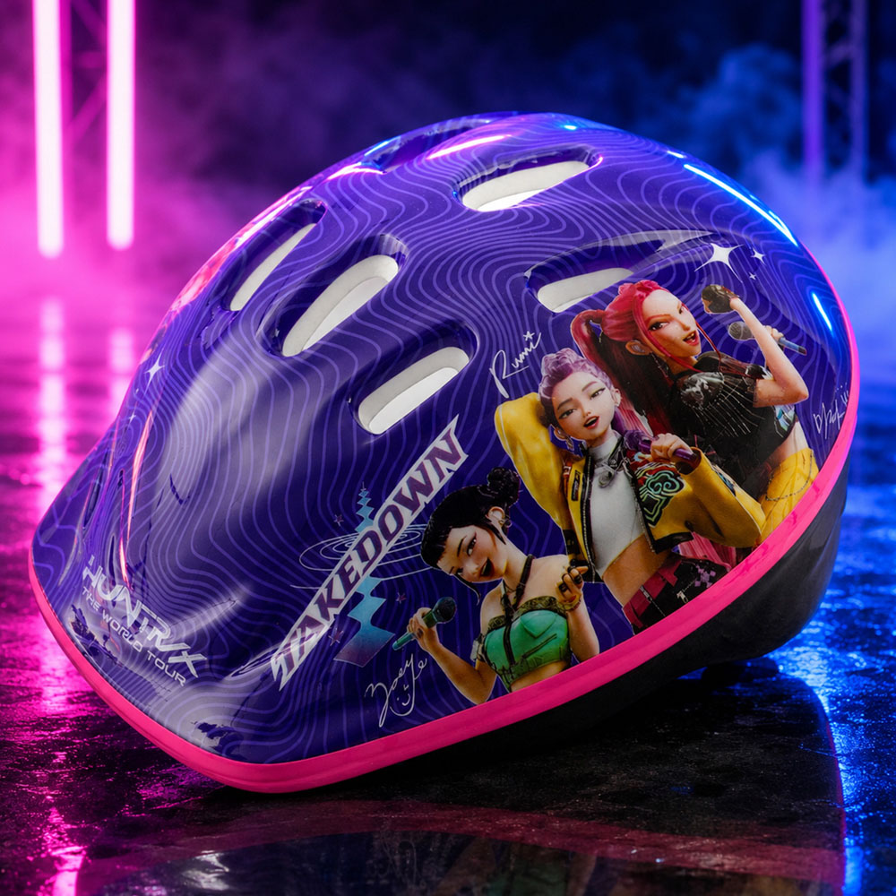 K-Pop Demon Hunters Takedown Kids Safety Helmet Image 2