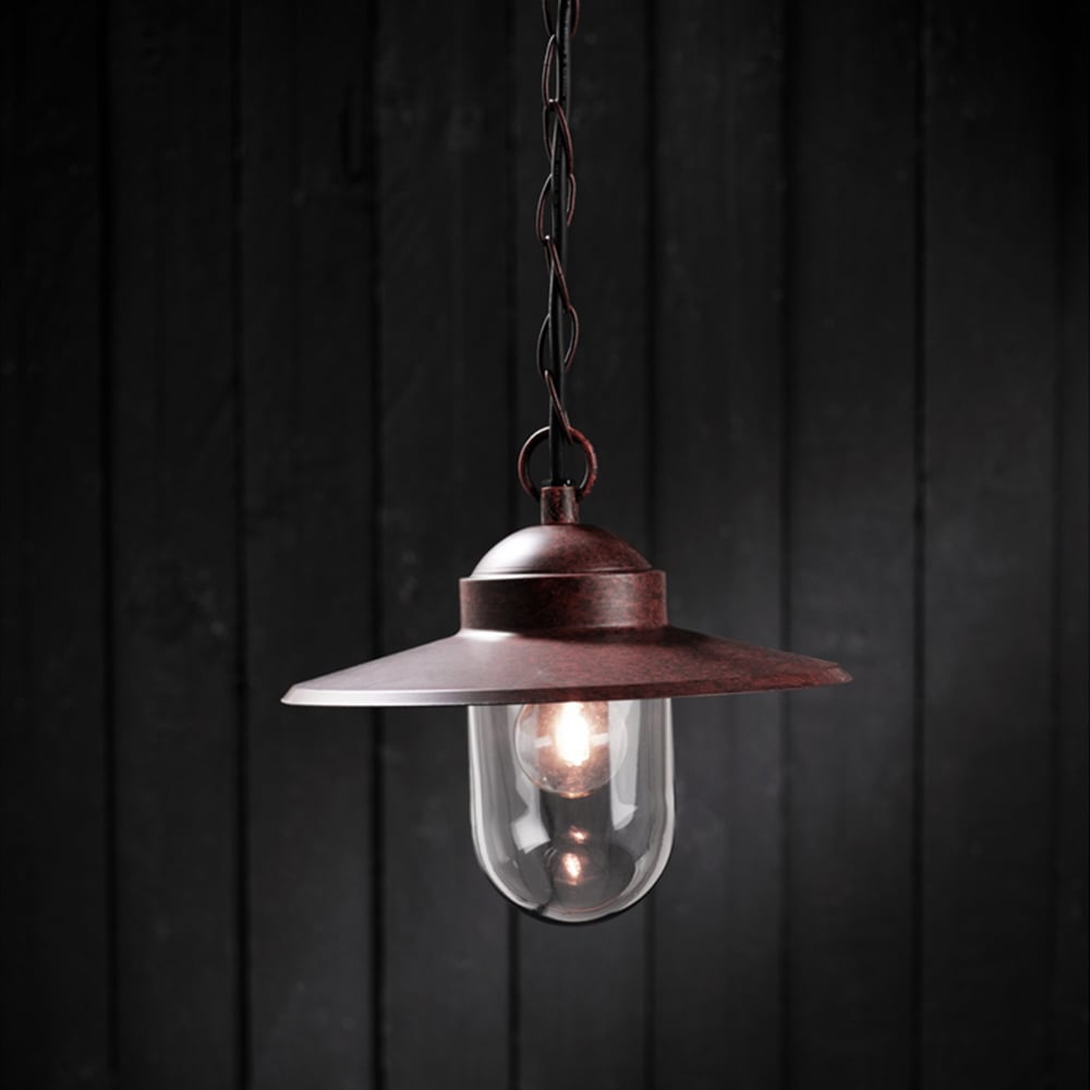 Nordlux Luxembourg Rusty Outdoor Pendant Light Image 4