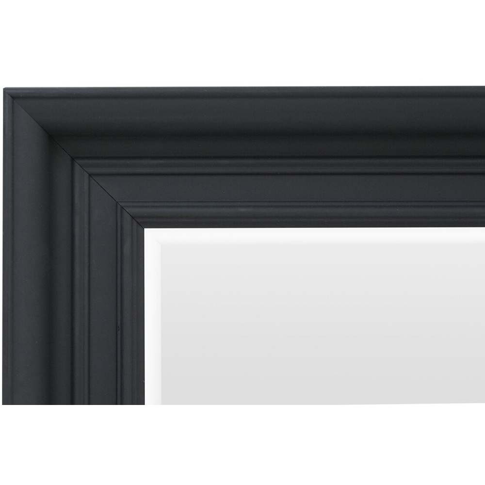 Malvern Bevelled Mirror Black Image 4
