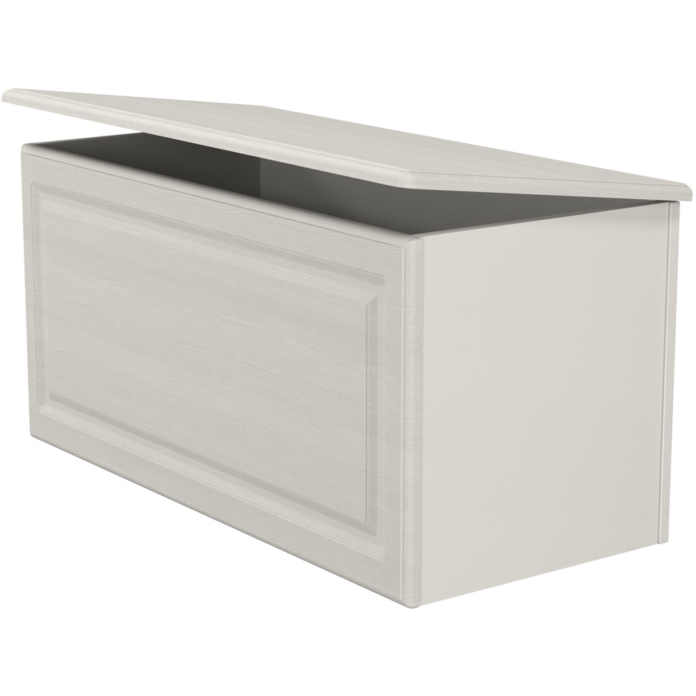 Crowndale Pembroke Grey Ash Lid Top Blanket Box Ready Assembled Image 6