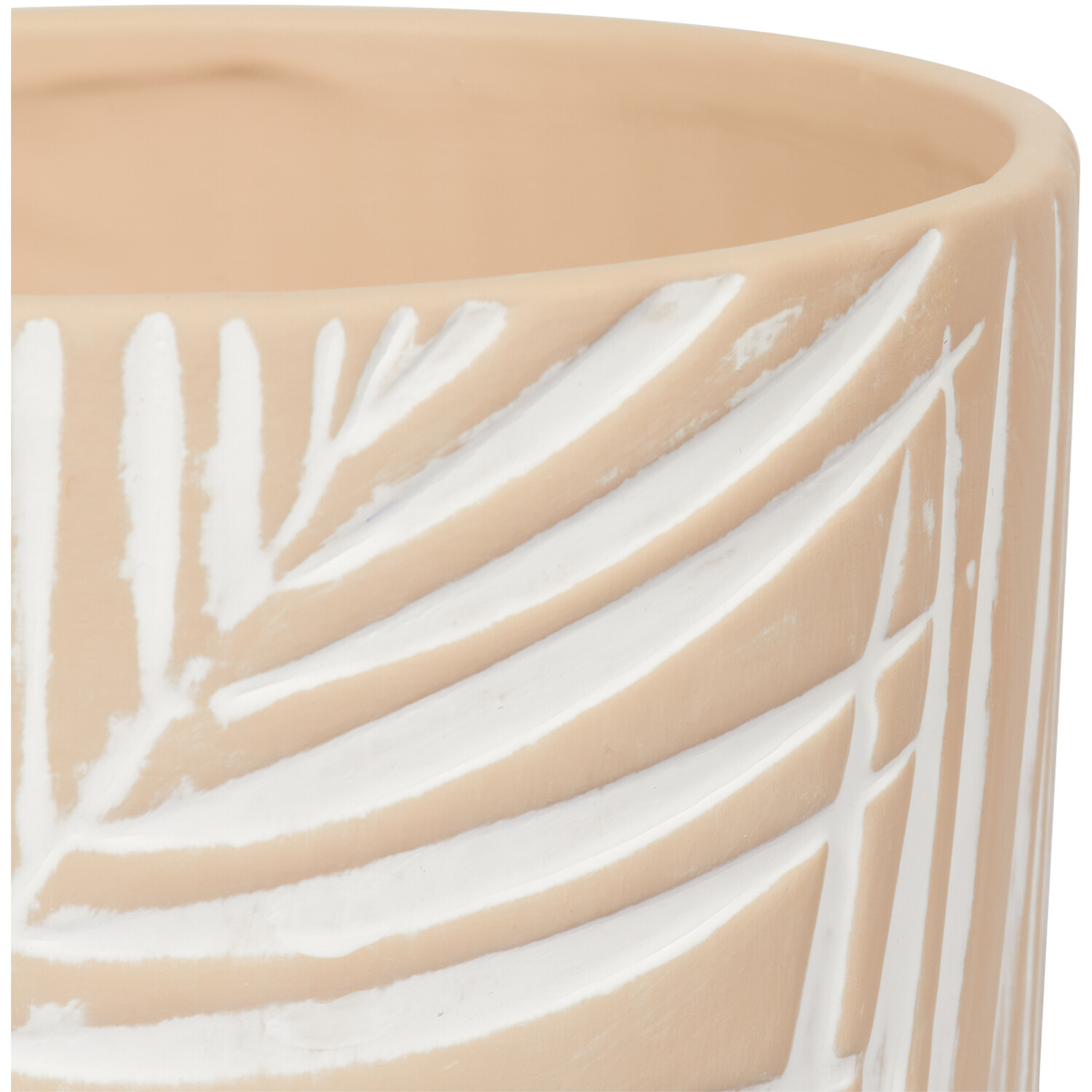 Palm Ceramic Indoor Plant Pot 14cm Image 3