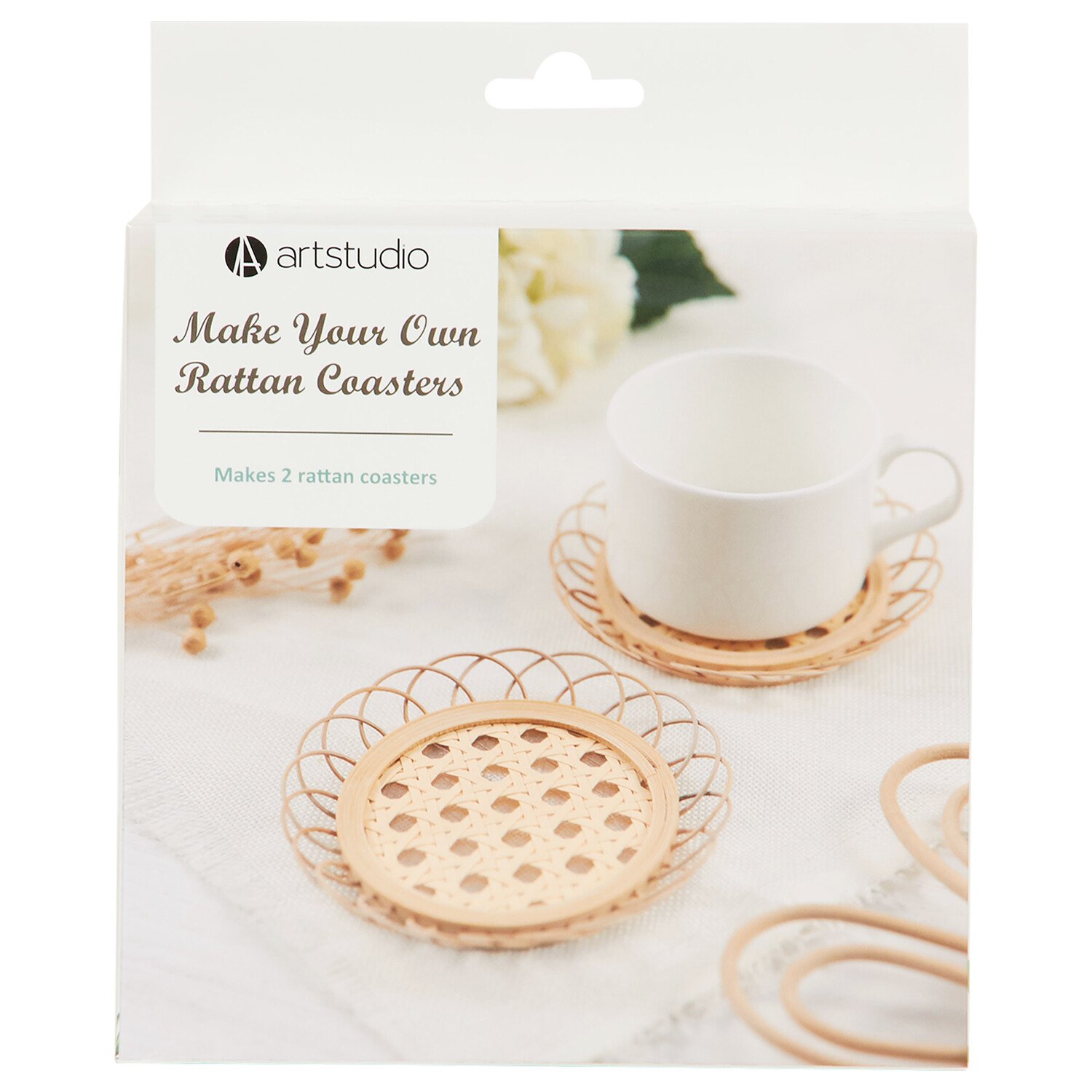 Make Your Own Rattan Coasters - Natural Image 1