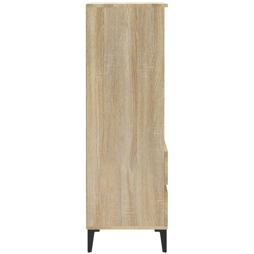 vidaXL 2 Drawer 3 Shelf Sonoma Oak Highboard Image 5