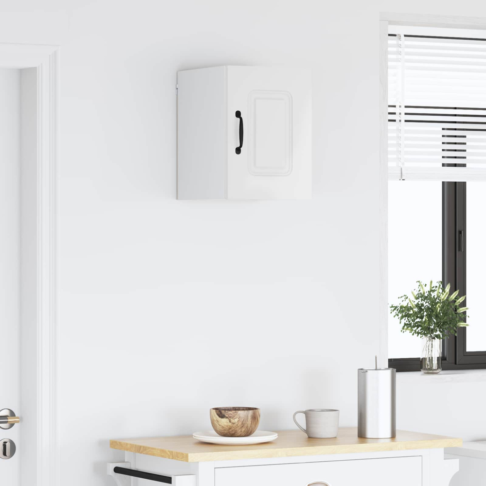 vidaXL Kalmar Single Door White Wall Mounted Kitchen Cabinet Image 9