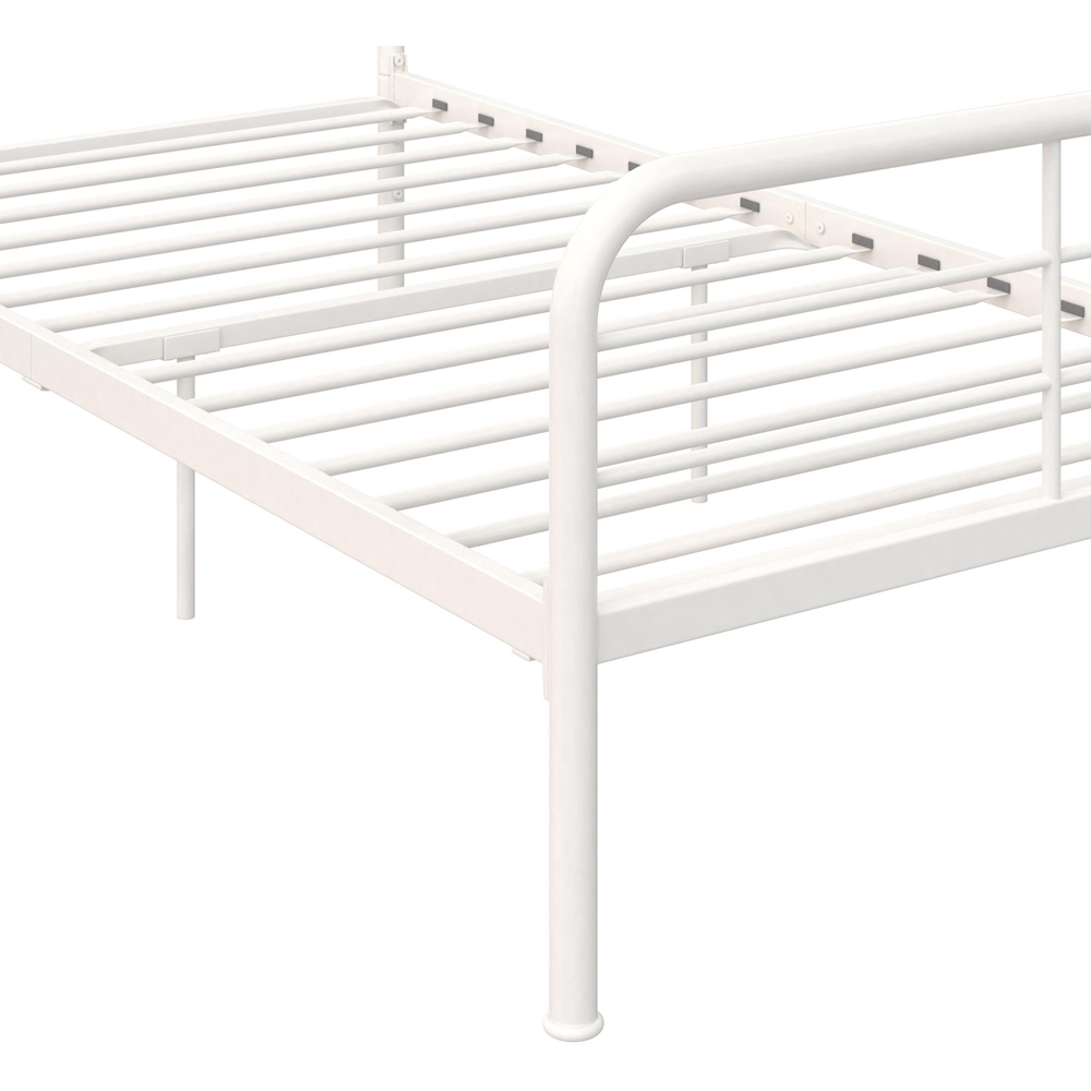 Dorel Millie Single White Metal Bed Image 5