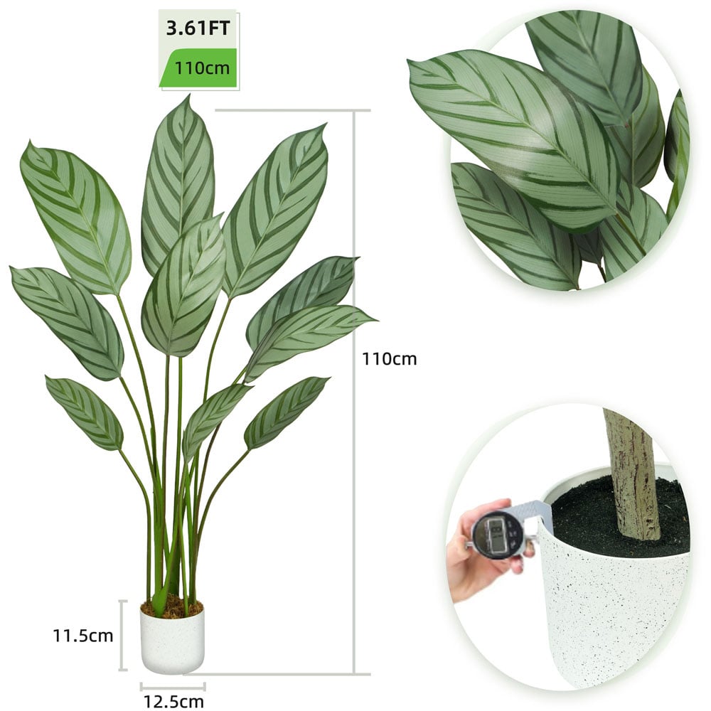 wilko Bird of Paradise Artificial Indoor Plant 110cm Image 7