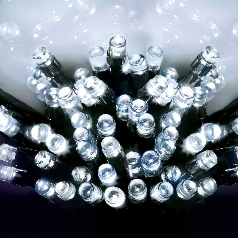 Premier TimeLights 400 Cool White LED Green Cable String Light 40m Image 4