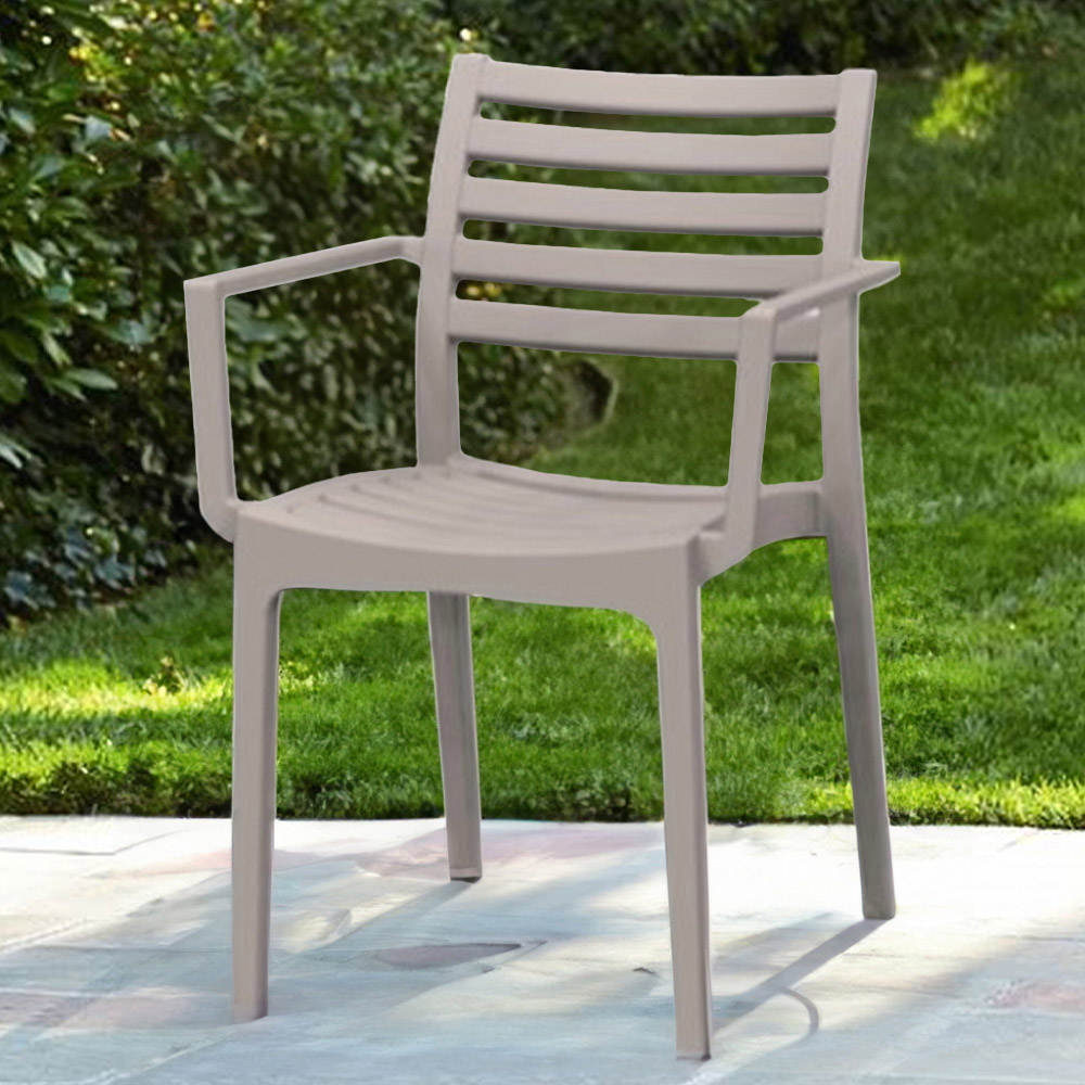 Capri Grey Patio Chair Image 1