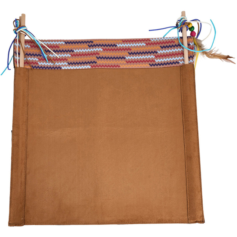 H&O Direct Pet Teepee Bed with Removable Cushion Image 3