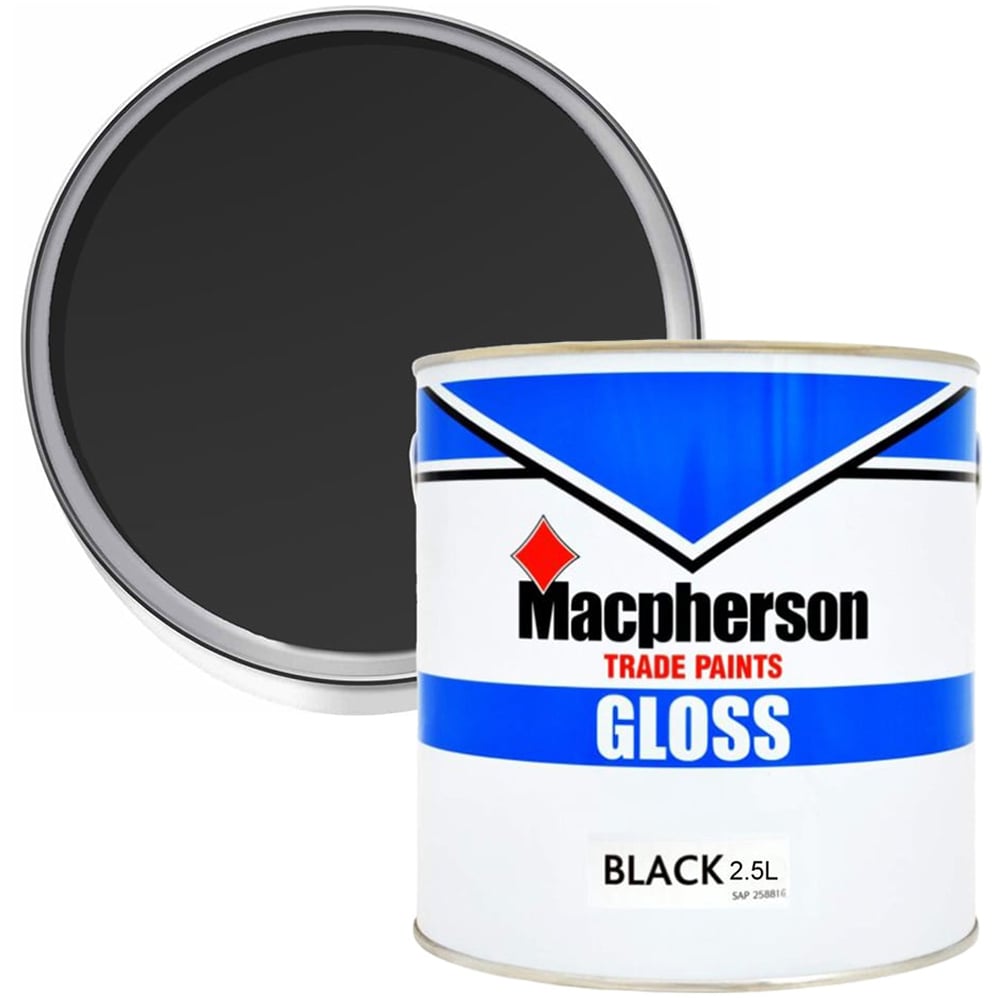Macpherson Black Gloss Paint 2.5L Image 1