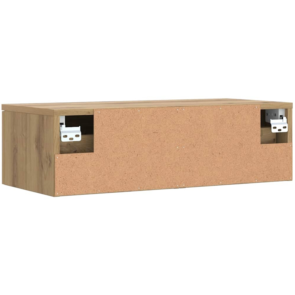vidaXL 2 Drawer Artisan Oak Wall Mounted Cabinet Image 7