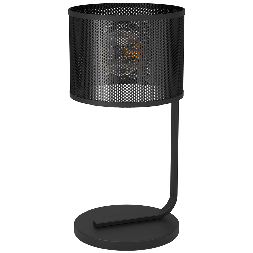 EGLO Manby Black Mesh Table Lamp Image 1