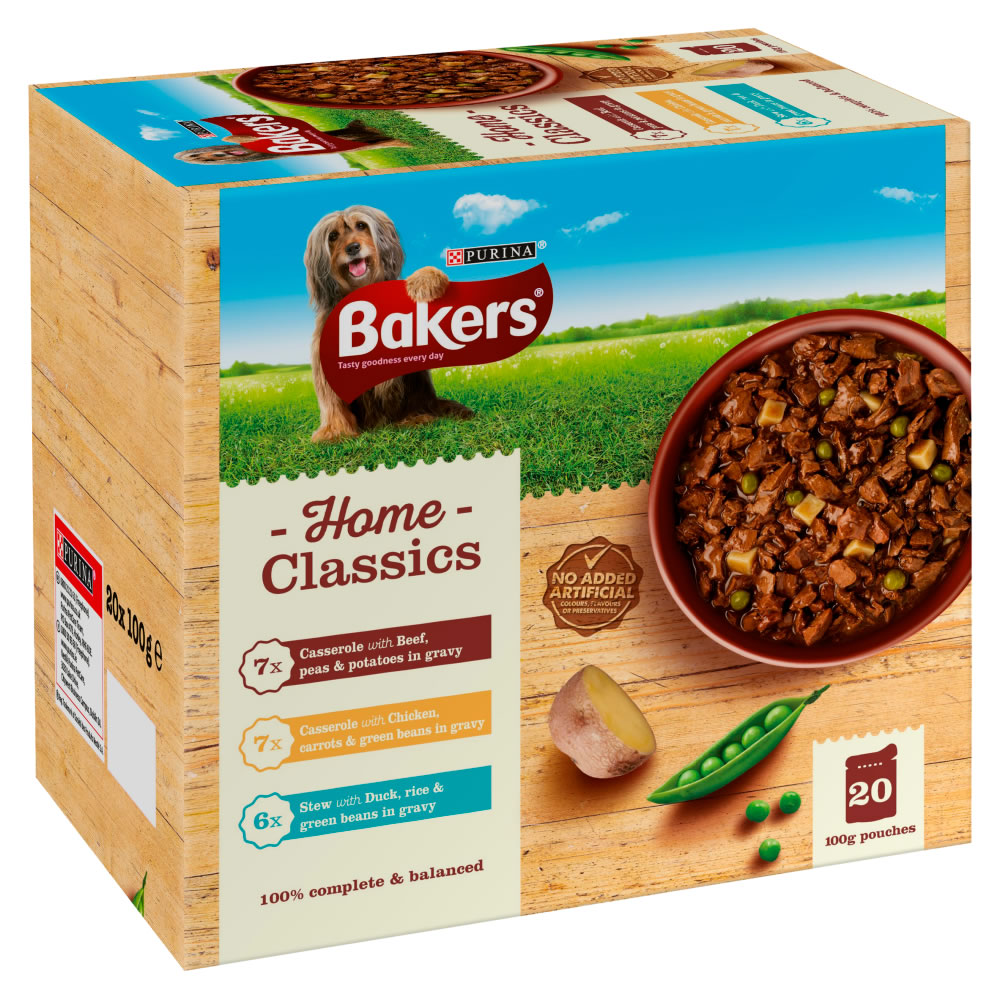Bakers Home Classics Dog Food in Gravy Multi Variety 20 x 100g Image 2