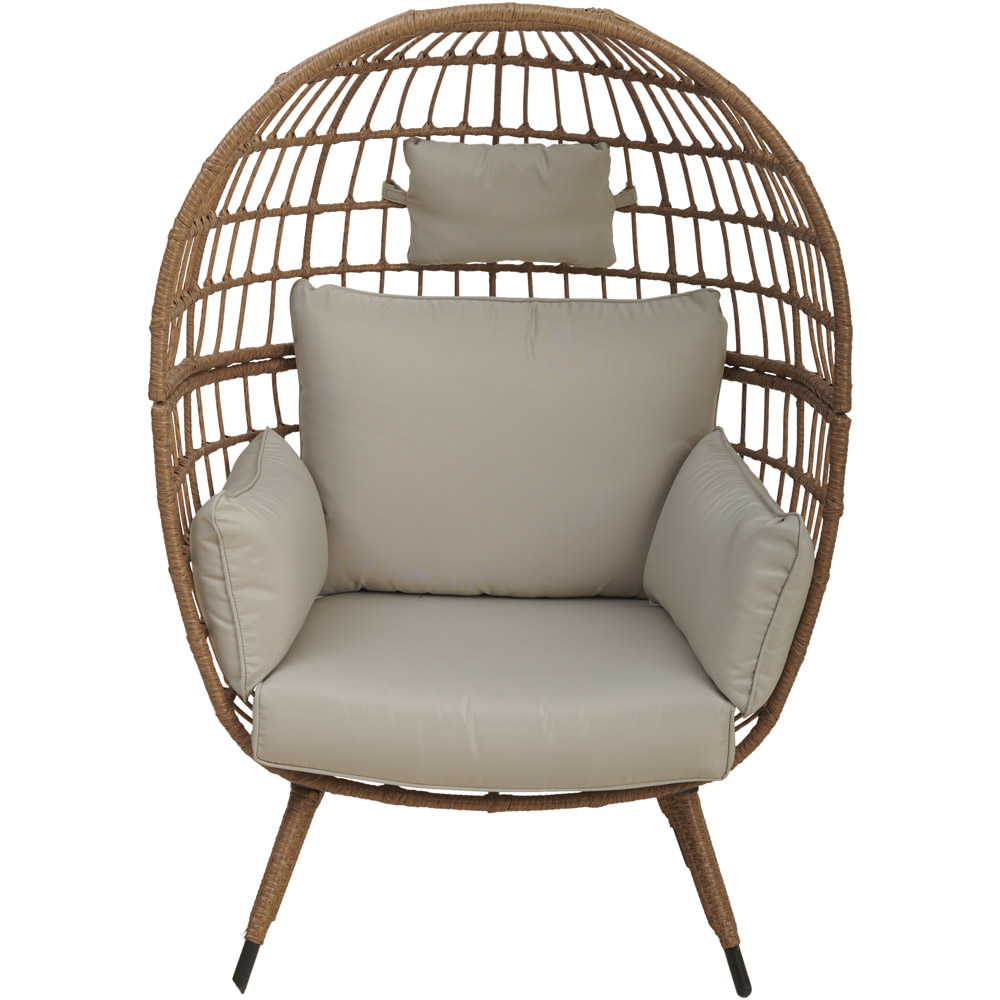 Wilko Bamboo Style Standing Egg Chair Image 2