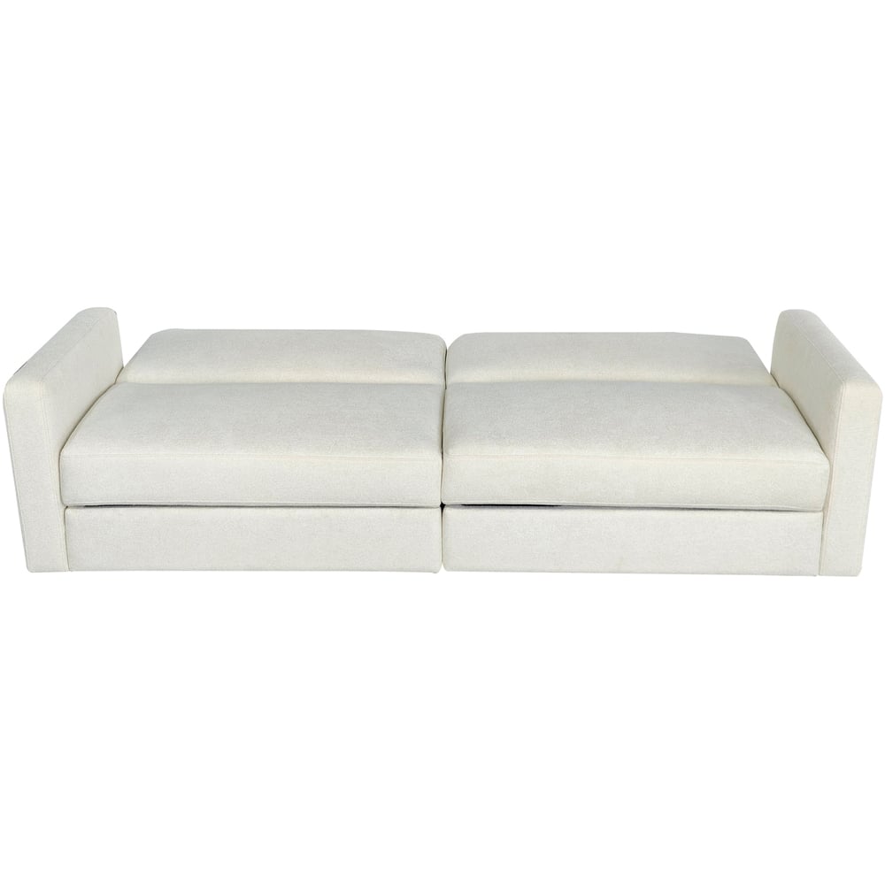 Aspire Vault 2 Seater Natural Sofa Bed with Dual Storage Image 4