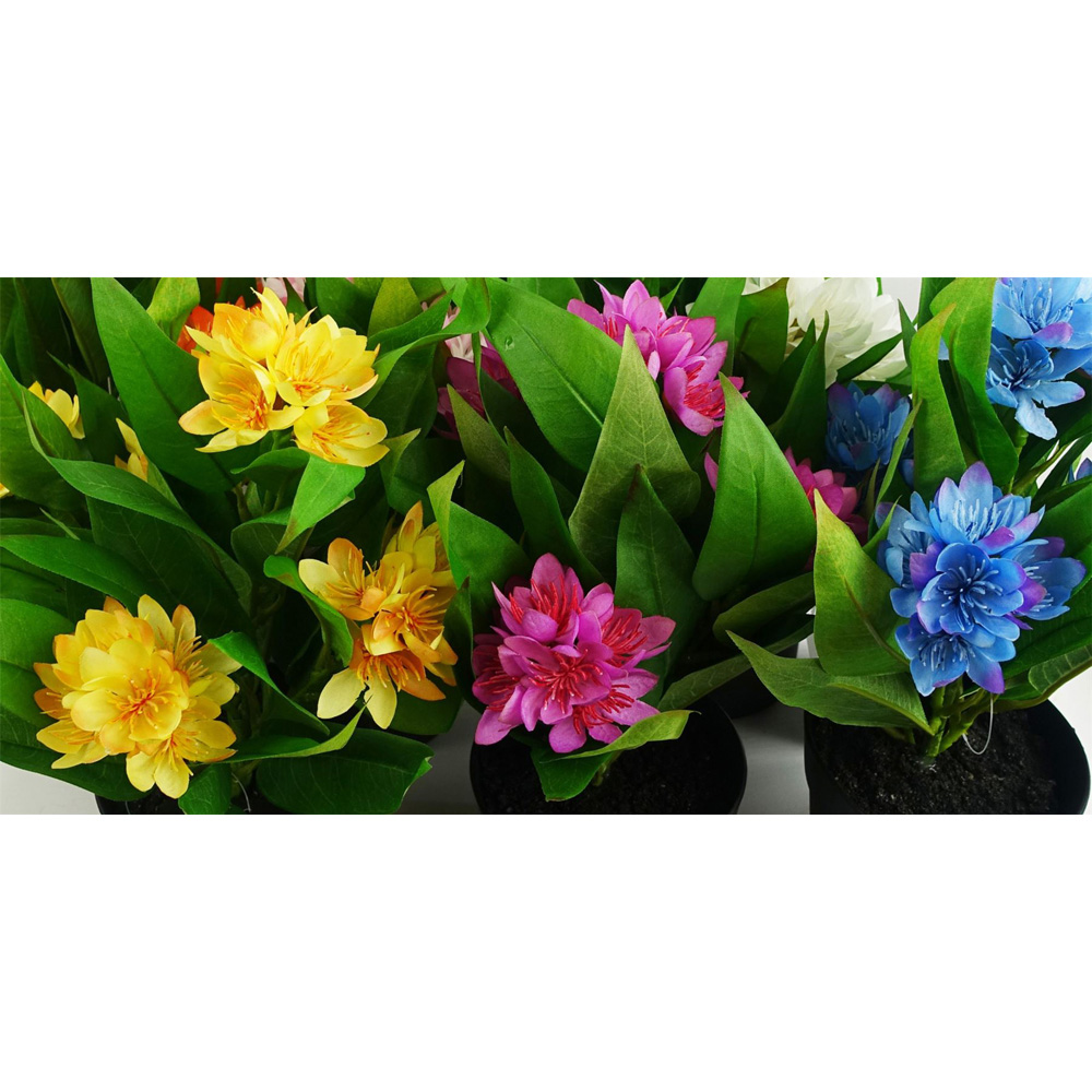 Leaf Dark Pink Flower Freesia Artificial Plant 18cm Image 4