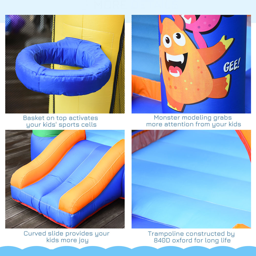 Outsunny Kids Inflatable Bouncy Castle Image 6